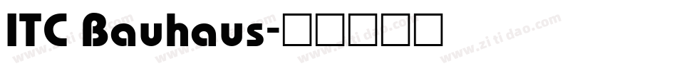 ITC Bauhaus字体转换